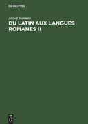 Du latin aux langues romanes II