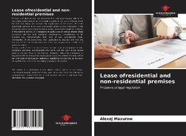 Lease ofresidential and non-residential premises