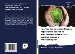 Kratkoe primechanie: Istoriq peruanskogo zakona ob älektroänergetike i pod - sistema peredachi älektroänergii