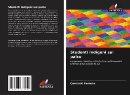 Studenti indigeni sul palco