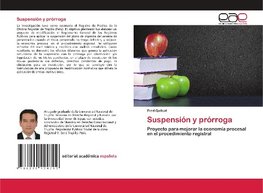 Suspensión y prórroga