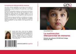 La sustraccion interparental de menores