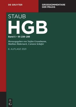 Staub: Handelsgesetzbuch §§ 238-288 HGB