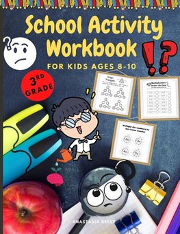 School Activity Workbook for Kids Ages 8-10