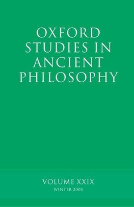 Oxford Studies in Ancient Philosophy