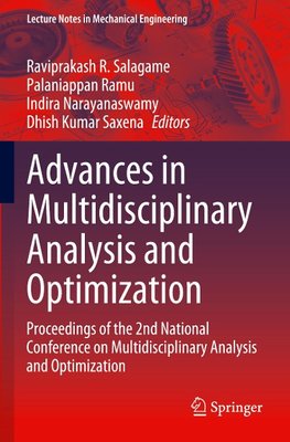 Advances in Multidisciplinary Analysis and Optimization