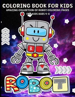 Robots Coloring Book For Kids