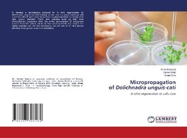 Micropropagation of Dolichnadra unguis-cati