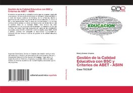 Gestión de la Calidad Educativa con BSC y Criterios de ABET - ASIIN