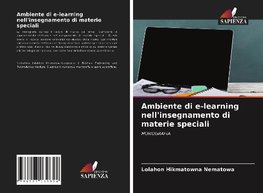 Ambiente di e-learning nell'insegnamento di materie speciali