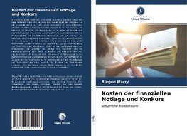 Kosten der finanziellen Notlage und Konkurs