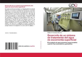 Desarrollo de un sistema de tratamiento del agua de escorrentía superficial