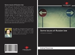 Some issues of Russian law