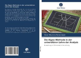 Die Algeo-Methode in der universitären Lehre der Analysis