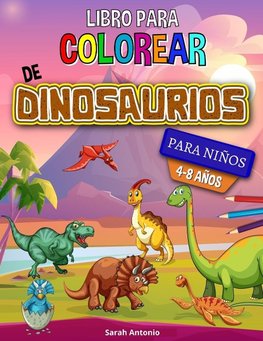 Libro para colorear de dinosaurios