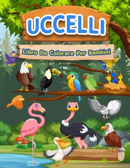 Libro Da Colorare Uccelli Per Bambini