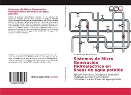 Sistemas de Micro Generación Hidroeléctrica en líneas de agua potable