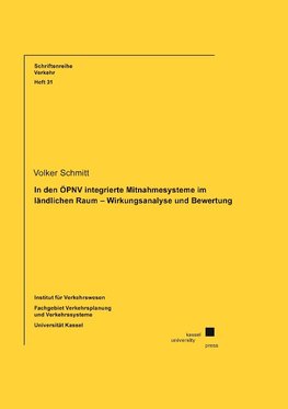 In den ÖPNV integrierte Mitnahmesysteme im ländlichen Raum - Wirkungsanalyse und Bewertung