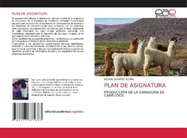 PLAN DE ASIGNATURA