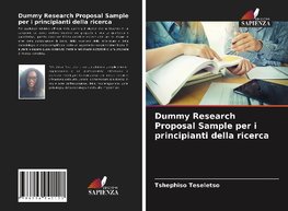 Dummy Research Proposal Sample per i principianti della ricerca