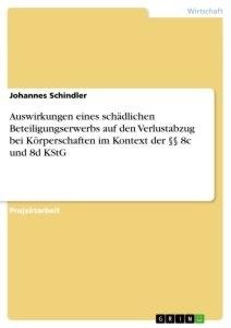 Auswirkungen eines schädlichen Beteiligungserwerbs auf den Verlustabzug bei Körperschaften im Kontext der §§ 8c und 8d KStG