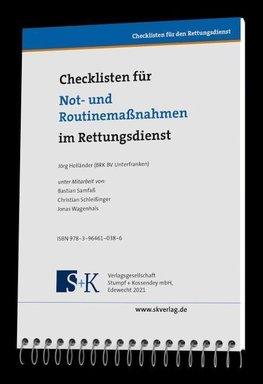 Checklisten für Not- und Routinemaßnahmen im Rettungsdienst