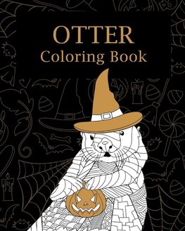 Otter Halloween Coloring Book