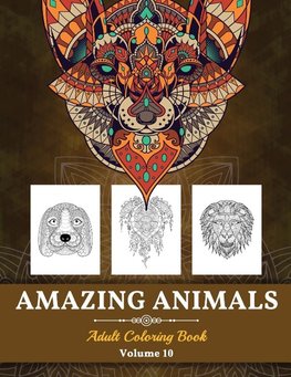 Amazing Animals Grown-ups Coloring Book