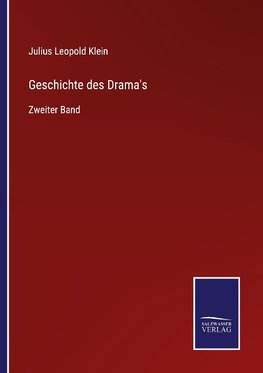 Geschichte des Drama's