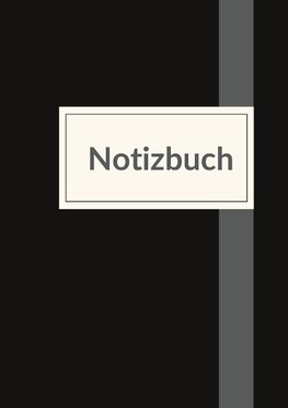 Notizbuch für die Arbeit - A5 liniert - 100 Seiten 90g/m² - Soft Cover schwarz schlicht - FSC Papier