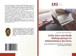 Lotka dans une étude bibliographique et bibliométrique des livres