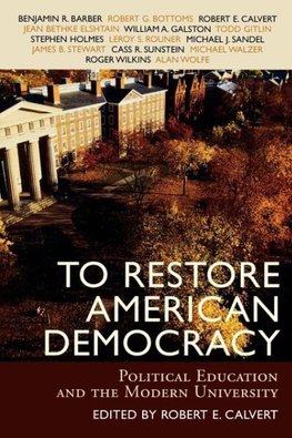 To Restore American Democracy