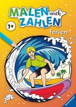 Ravensburger Malen nach Zahlen ab 7 Jahren  Ferien - 48 Motive - Malheft für Kinder - Nummerierte Ausmalfelder