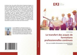 Le transfert des acquis de formations professionnelles continues