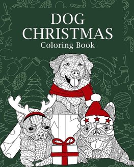 Dog Christmas Coloring Book