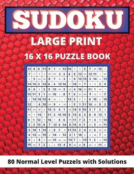 Sudoku Large Print 16x 16