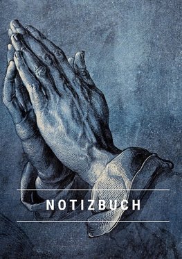 Notizbuch klein A5 liniert - Notizheft 44 Seiten 90g/m² - Softcover Albrecht Dürer "Betende Hände" - FSC Papier