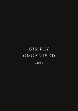 SIMPLY ORGANISED 2022 - simply black