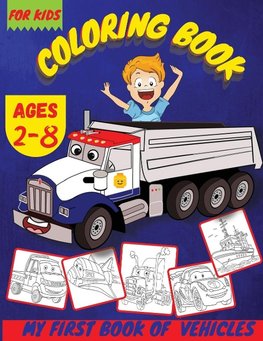 Vehicles Coloring Books For Boys