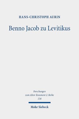 Benno Jacob zu Levitikus