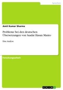 Probleme bei den deutschen Übersetzungen von Saadat Hasan Manto