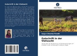 Gutschrift in der Viehzucht