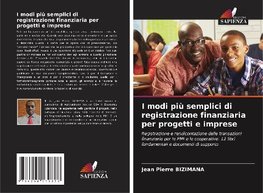 I modi più semplici di registrazione finanziaria per progetti e imprese