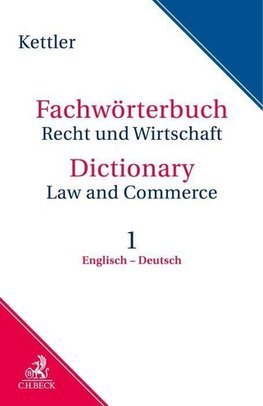 Fachwörterbuch Recht & Wirtschaft  Band I: Englisch - Deutsch