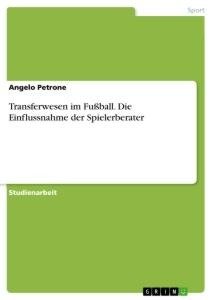 Transferwesen im Fußball. Die Einflussnahme der Spielerberater