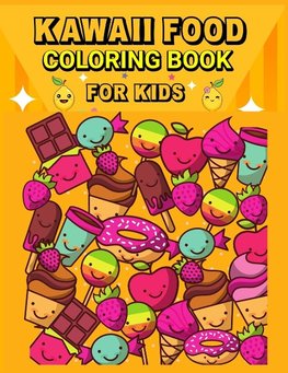 Kawaii Food  Coloring Book