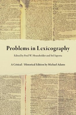 Problems in Lexicography