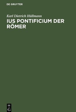 Ius pontificium der Römer