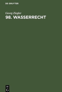 98. Wasserrecht