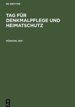 Tag für Denkmalpflege und Heimatschutz, Münster, 1937